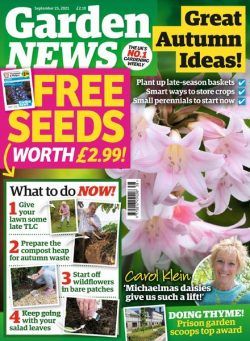 Garden News – September 25, 2021