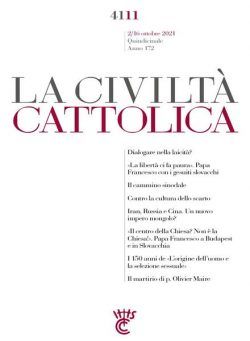 La Civilta Cattolica – 2 Ottobre 2021