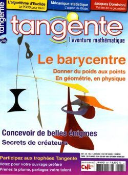 Tangente – Septembre-Octobre 2021