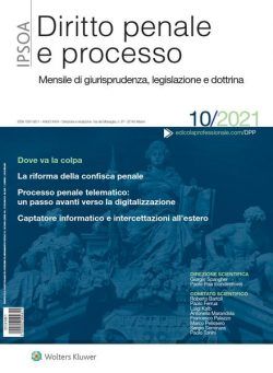 Diritto Penale e Processo – Ottobre 2021