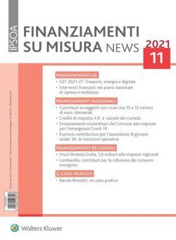 Finanziamenti su misura news – Novembre 2021