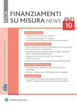 Finanziamenti su misura news – Ottobre 2021