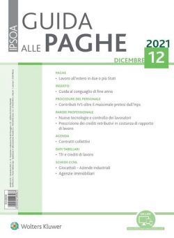 Guida alle paghe – Dicembre 2021