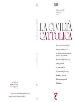 La Civilta Cattolica – 6 Novembre 2021