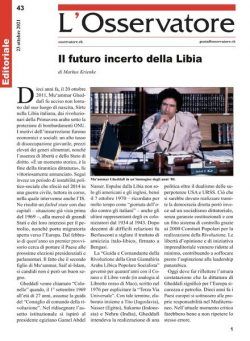 L’Osservatore – 23 ottobre 2021