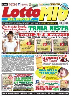 Lottomio del Giovedi – 11 Novembre 2021