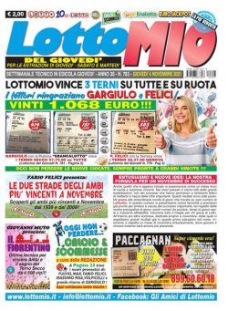 Lottomio del Giovedi – 4 Novembre 2021