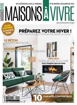 Maisons a Vivre – Novembre 2021 – Janvier 2022