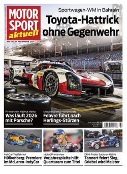 MOTORSPORT aktuell – 03 November 2021