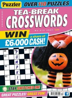 Puzzler Tea-Break Crosswords – October 2021