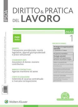 Diritto e Pratica del Lavoro – Gennaio 2022