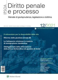 Diritto Penale e Processo – Dicembre 2021