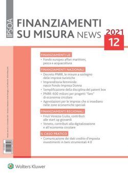 Finanziamenti su misura news – Dicembre 2021