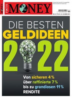 FOCUS-MONEY – 21 Dezember 2021