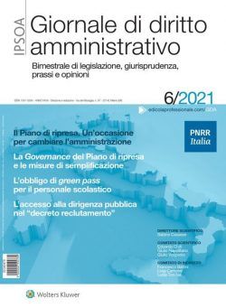 Giornale di diritto amministrativo – Dicembre 2021