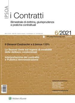 I Contratti – Dicembre 2021