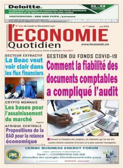 L’Economie International – 22 novembre 2021