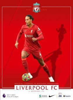 Liverpool FC Programmes – vs Arsenal – 20 November 2021