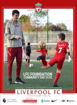 Liverpool FC Programmes – vs Southampton – 27 November 2021