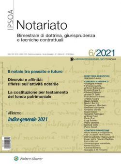 Notariato – Dicembre 2021