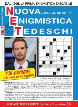 Nuova Enigmistica Tascabile – August 2021