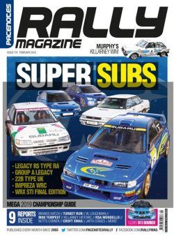 Pacenotes Rally Magazine – Issue 174 – February 2019