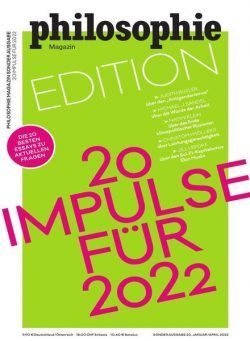 Philosophie Magazin Germany – Januar 2022