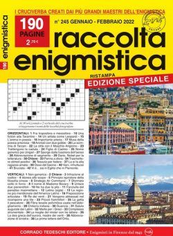 Raccolta Enigmistica – gennaio 2022