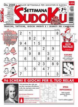 Settimana Sudoku – 22 dicembre 2021