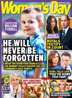 Woman’s Day Australia – November 29, 2021