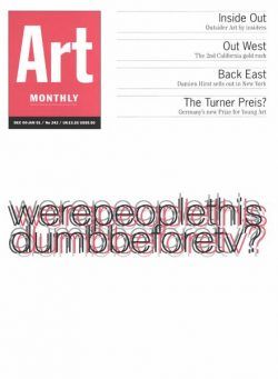 Art Monthly – December-January 2000-01