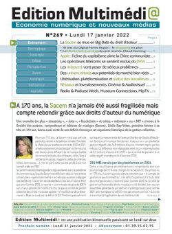 edition Multimedia – 17 Janvier 2022