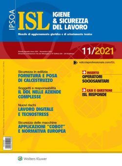 Igiene & Sicurezza del Lavoro – Novembre 2021