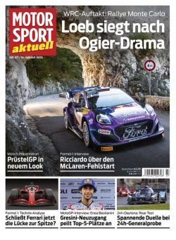 MOTORSPORT aktuell – 26 Januar 2022