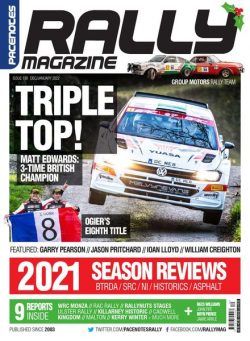 Pacenotes Rally Magazine – Issue 190 – December 2021 – January 2022