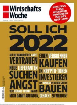 Wirtschaftswoche – 24 Dezember 2021