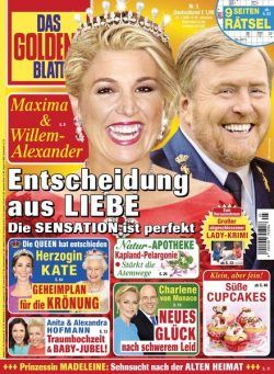 Das Goldene Blatt – 29 Januar 2022