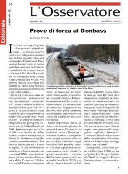 L’Osservatore – 19 febbraio 2022