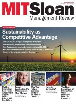 MIT Sloan Management Review – Fall 2009