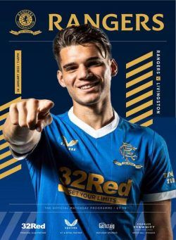 Rangers Football Club Matchday Programme – Rangers v Livingston – 26 January 2022