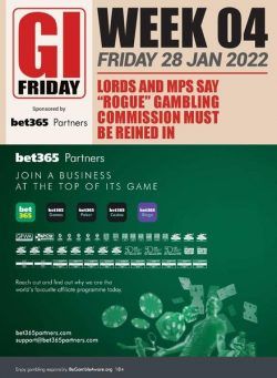 The Gambling Insider Friday – 28 January 2022