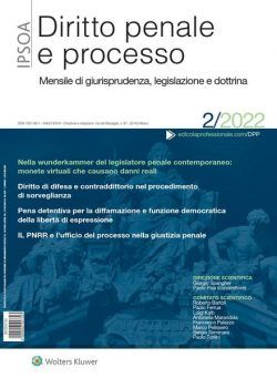 Diritto Penale e Processo – Febbraio 2022