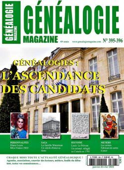 Genealogie – Janvier-Fevrier 2022