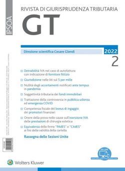 GT Rivista di Giurisprudenza Tributaria – Febbraio 2022