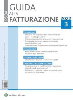 Guida alla Fatturazione – Marzo 2022