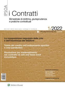 I Contratti – Gennaio 2022