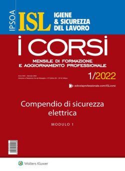 Igiene & Sicurezza del Lavoro Corsi – Gennaio 2022