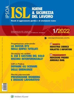 Igiene & Sicurezza del Lavoro – Gennaio 2022