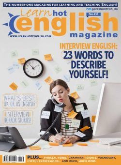 Learn Hot English – Issue 238 – March 2022