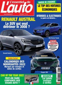 L’Essentiel de l’Auto – Avril-Juin 2022